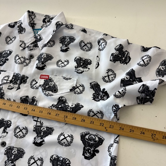 Dixxon Flannel Co Form and Function Engine AOP D-Lite Button Up Shirt Mens LARGE - Picture 6 of 8
